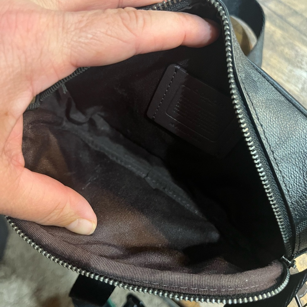 Coach Black Signature Belt Bag - Picture 3 of 3